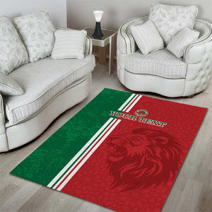 Custom Afro Morocco Football Area Rug With Islamic Pattern