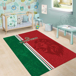 Custom Afro Morocco Football Area Rug With Islamic Pattern