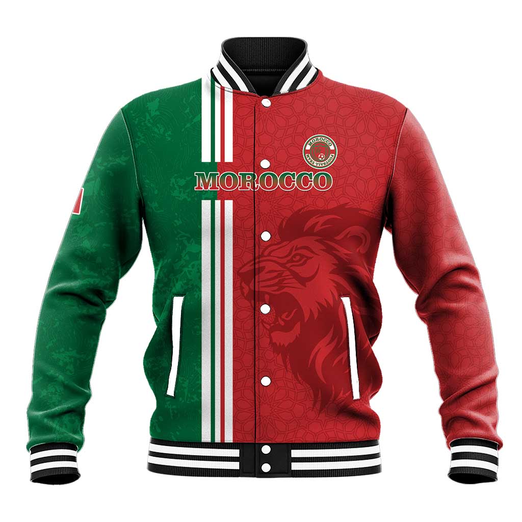 Custom Afro Morocco Football Baseball Jacket With Islamic Pattern