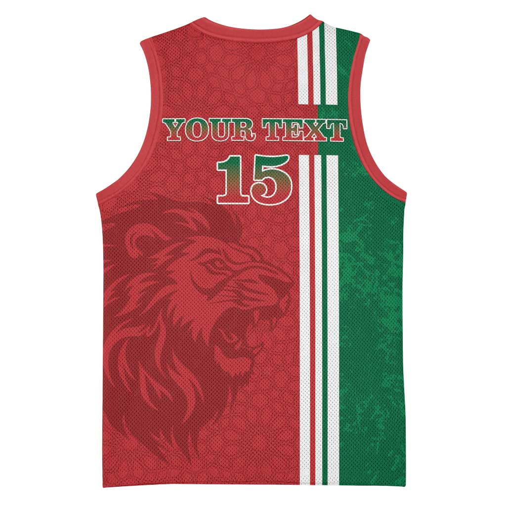 Custom Afro Morocco Football Basketball Jersey With Islamic Pattern LT15