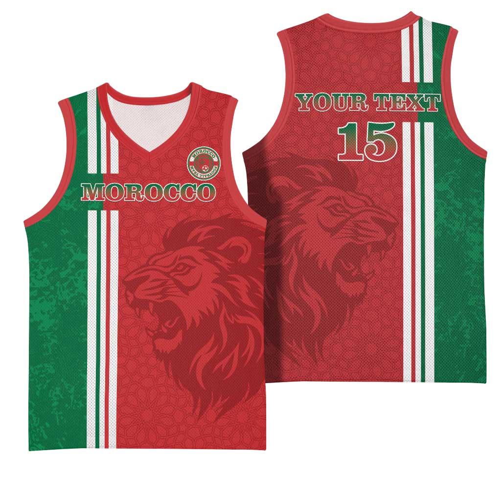 Custom Afro Morocco Football Basketball Jersey With Islamic Pattern LT15