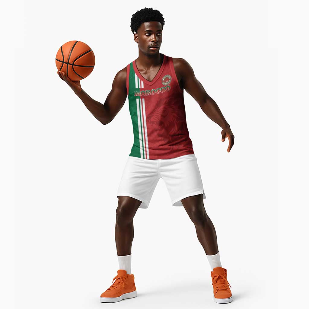 Custom Afro Morocco Football Basketball Jersey With Islamic Pattern LT15