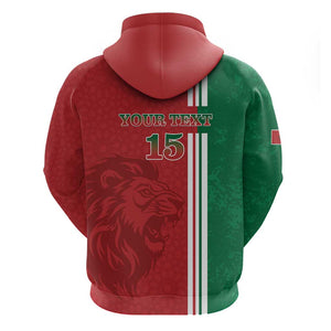 Custom Afro Morocco Football Hoodie With Islamic Pattern