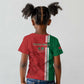 Custom Afro Morocco Football Kid T shirt With Islamic Pattern