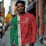 Custom Afro Morocco Football Long Sleeve Shirt With Islamic Pattern