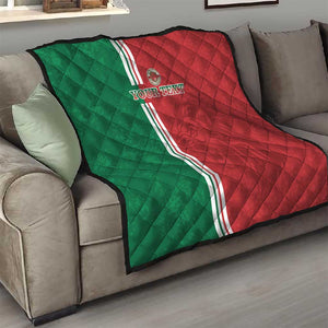 Custom Afro Morocco Football Quilt With Islamic Pattern