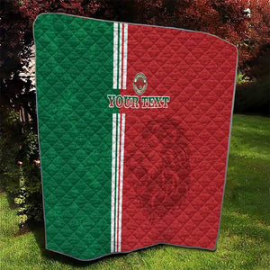 Custom Afro Morocco Football Quilt With Islamic Pattern