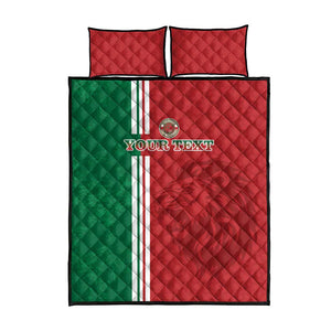 Custom Afro Morocco Football Quilt Bed Set With Islamic Pattern