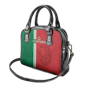 Custom Afro Morocco Football Shoulder Handbag With Islamic Pattern