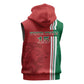 Custom Afro Morocco Football Sleeveless Hoodie With Islamic Pattern - African Pride