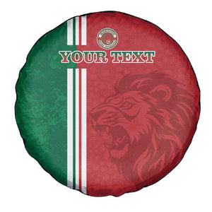 Custom Afro Morocco Football Spare Tire Cover With Islamic Pattern