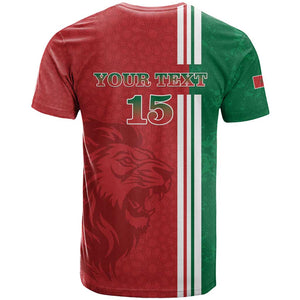 Custom Afro Morocco Football T shirt With Islamic Pattern