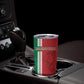 Custom Afro Morocco Football Tumbler Cup With Islamic Pattern
