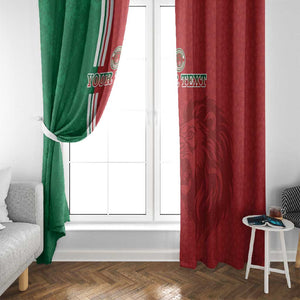 Custom Afro Morocco Football Window Curtain With Islamic Pattern