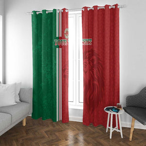 Custom Afro Morocco Football Window Curtain With Islamic Pattern