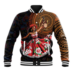 Ladies Sega Dance Baseball Jacket Paisley Mix African Pattern