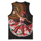 Ladies Sega Dance Basketball Jersey Paisley Mix African Pattern LT15