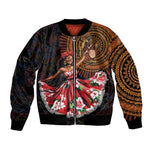 Ladies Sega Dance Bomber Jacket Paisley Mix African Pattern