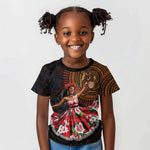 Ladies Sega Dance Kid T shirt Paisley Mix African Pattern