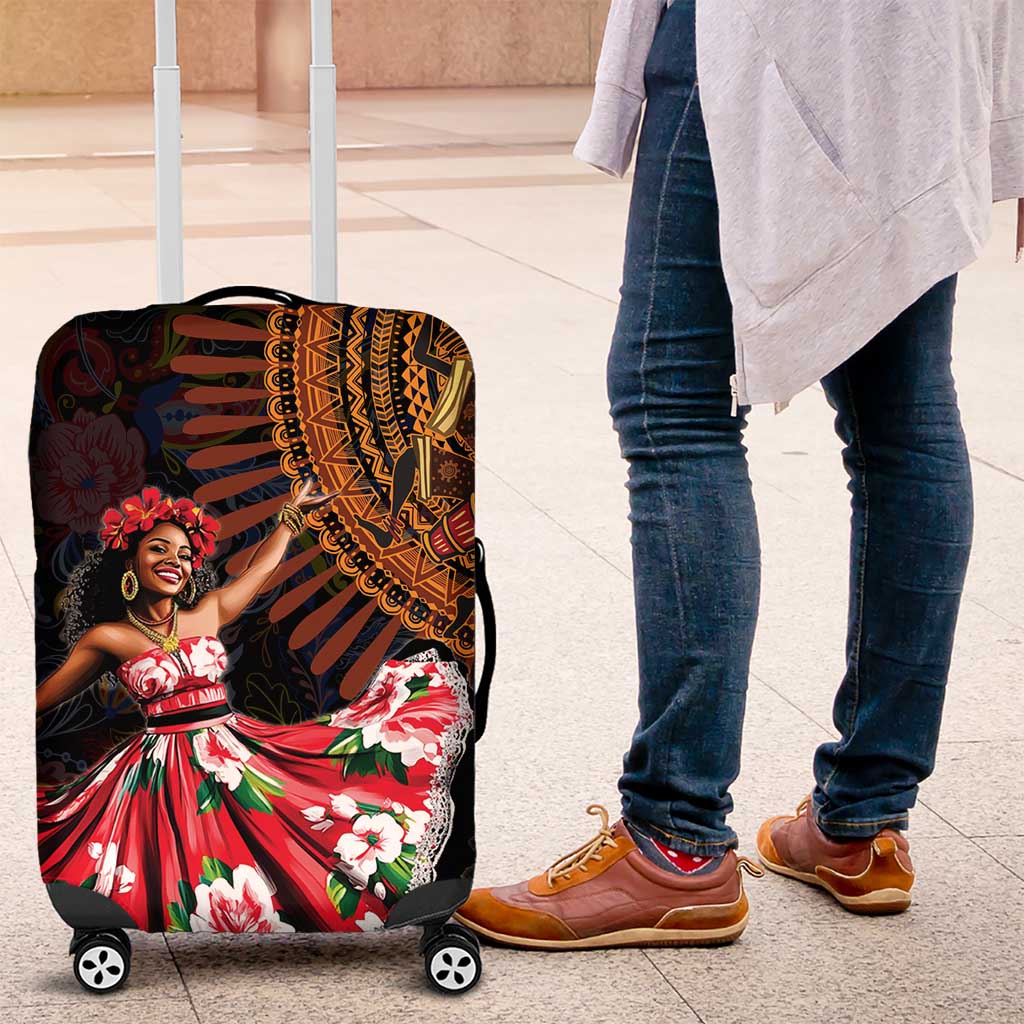 Ladies Sega Dance Luggage Cover Paisley Mix African Pattern