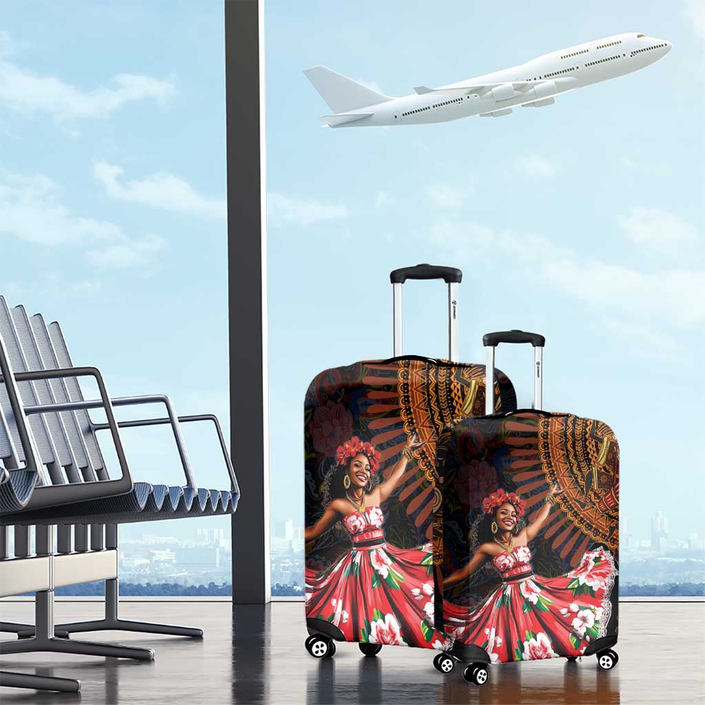 Ladies Sega Dance Luggage Cover Paisley Mix African Pattern