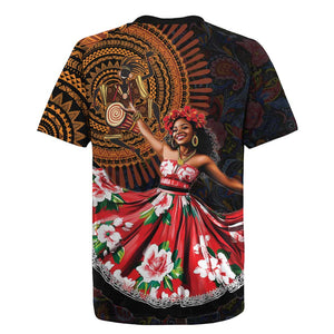 Ladies Sega Dance Rugby Jersey Paisley Mix African Pattern