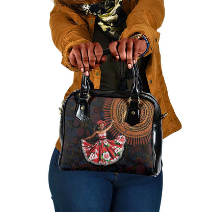 Ladies Sega Dance Shoulder Handbag Paisley Mix African Pattern