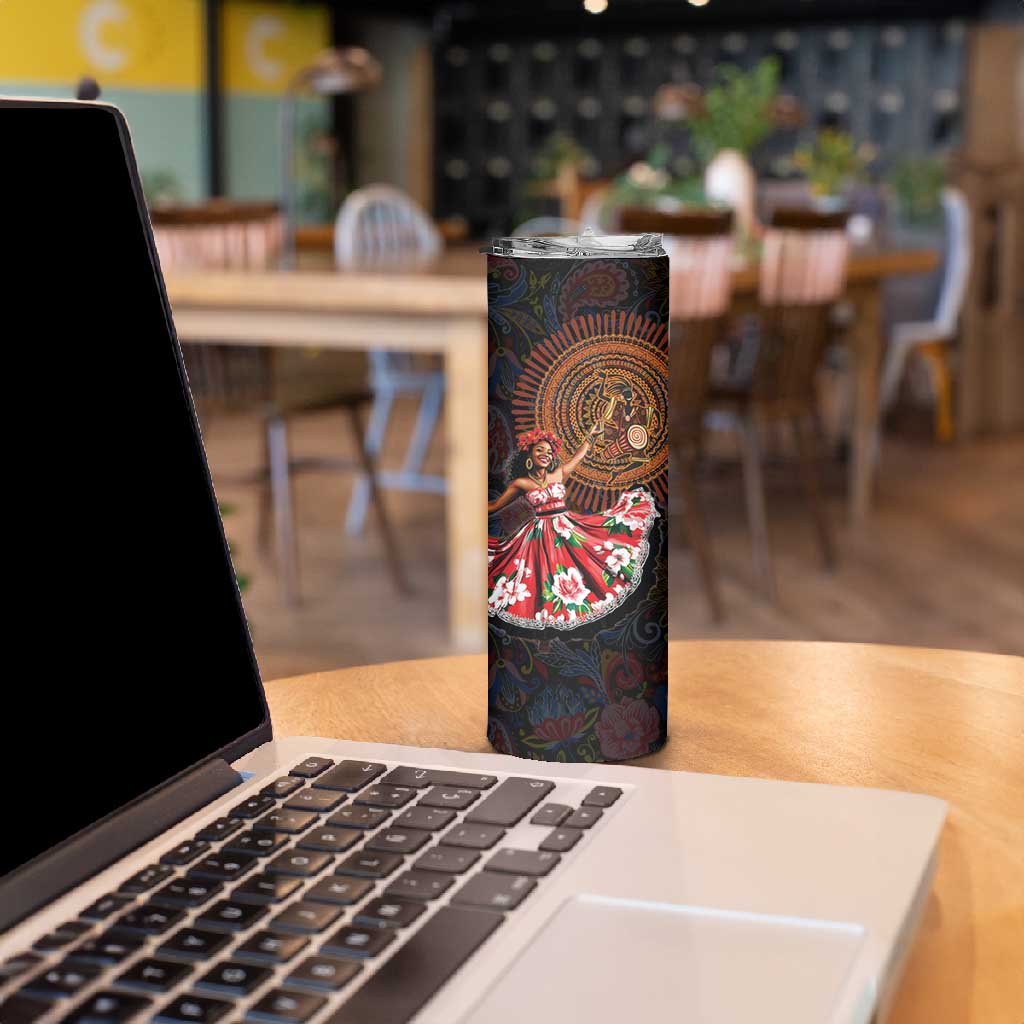 Ladies Sega Dance Skinny Tumbler Paisley Mix African Pattern