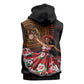 Ladies Sega Dance Sleeveless Hoodie Paisley Mix African Pattern - African Pride