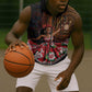 Ladies Sega Dance Sleeveless Zip Hoodie Paisley Mix African Pattern - African Pride