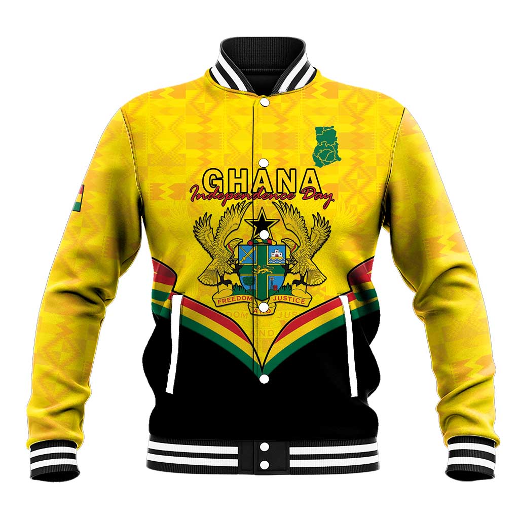 Personalised Afro Ghana Baseball Jacket 68th Anniversary Independence