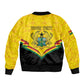 Personalised Afro Ghana Bomber Jacket 68th Anniversary Independence