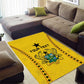 Custom Ghana Football Area Rug Mix Adinkra Pattern