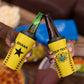 Custom Ghana Football 4 in 1 Can Cooler Tumbler Mix Adinkra Pattern
