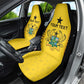 Custom Ghana Football Car Seat Cover Mix Adinkra Pattern