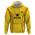 Custom Ghana Football Hoodie Mix Adinkra Pattern