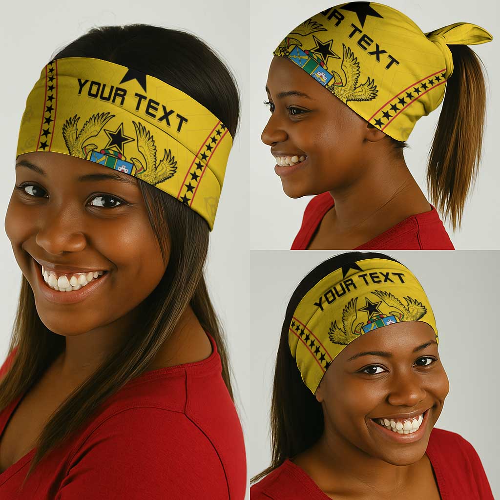 Custom Ghana Football Neck Gaiter Mix Adinkra Pattern LT15