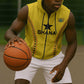 Custom Ghana Football Sleeveless Zip Hoodie Mix Adinkra Pattern - African Pride