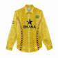 Custom Ghana Football Women Casual Shirt Mix Adinkra Pattern LT15