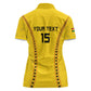 Custom Ghana Football Women Polo Shirt Mix Adinkra Pattern