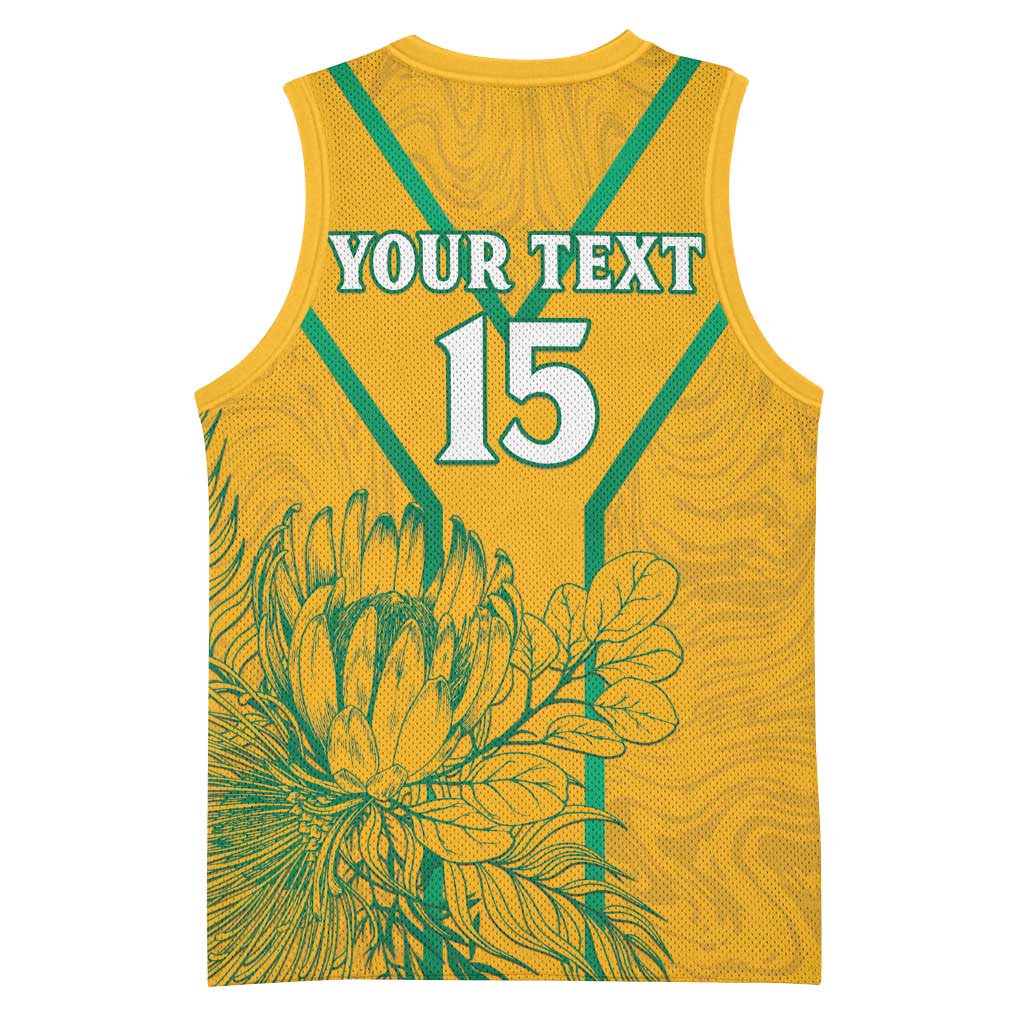 Custom Afro South Africa Soccer Basketball Jersey Go Champions LT15