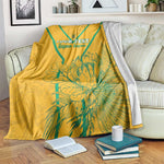 Custom Afro South Africa Soccer Blanket Go Champions