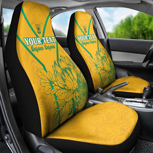 Custom Afro South Africa Soccer Car Seat Cover Go Champions
