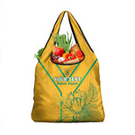 Custom Afro South Africa Soccer Grocery Bag Go Champions
