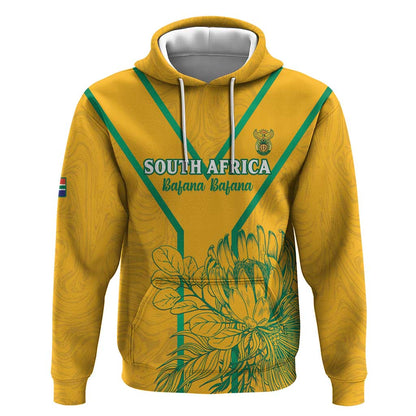 Custom Afro South Africa Soccer Hoodie Go Champions