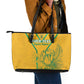 Custom Afro South Africa Soccer Leather Tote Bag Go Champions