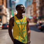 Custom Afro South Africa Soccer Men Tank Top Go Champions
