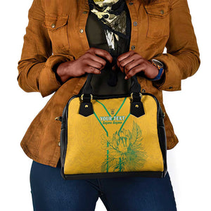 Custom Afro South Africa Soccer Shoulder Handbag Go Champions