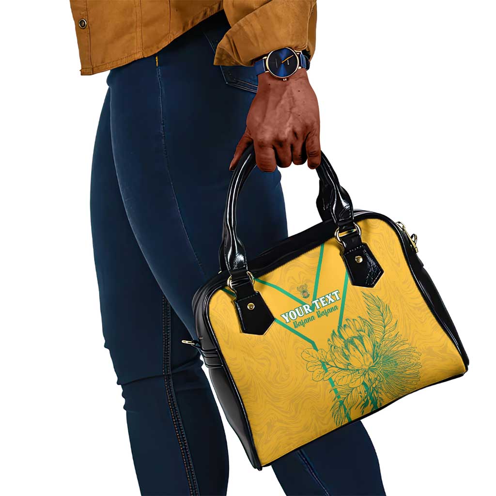Custom Afro South Africa Soccer Shoulder Handbag Go Champions