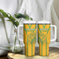 Custom Afro South Africa Soccer Tumbler With Handle Go Champions